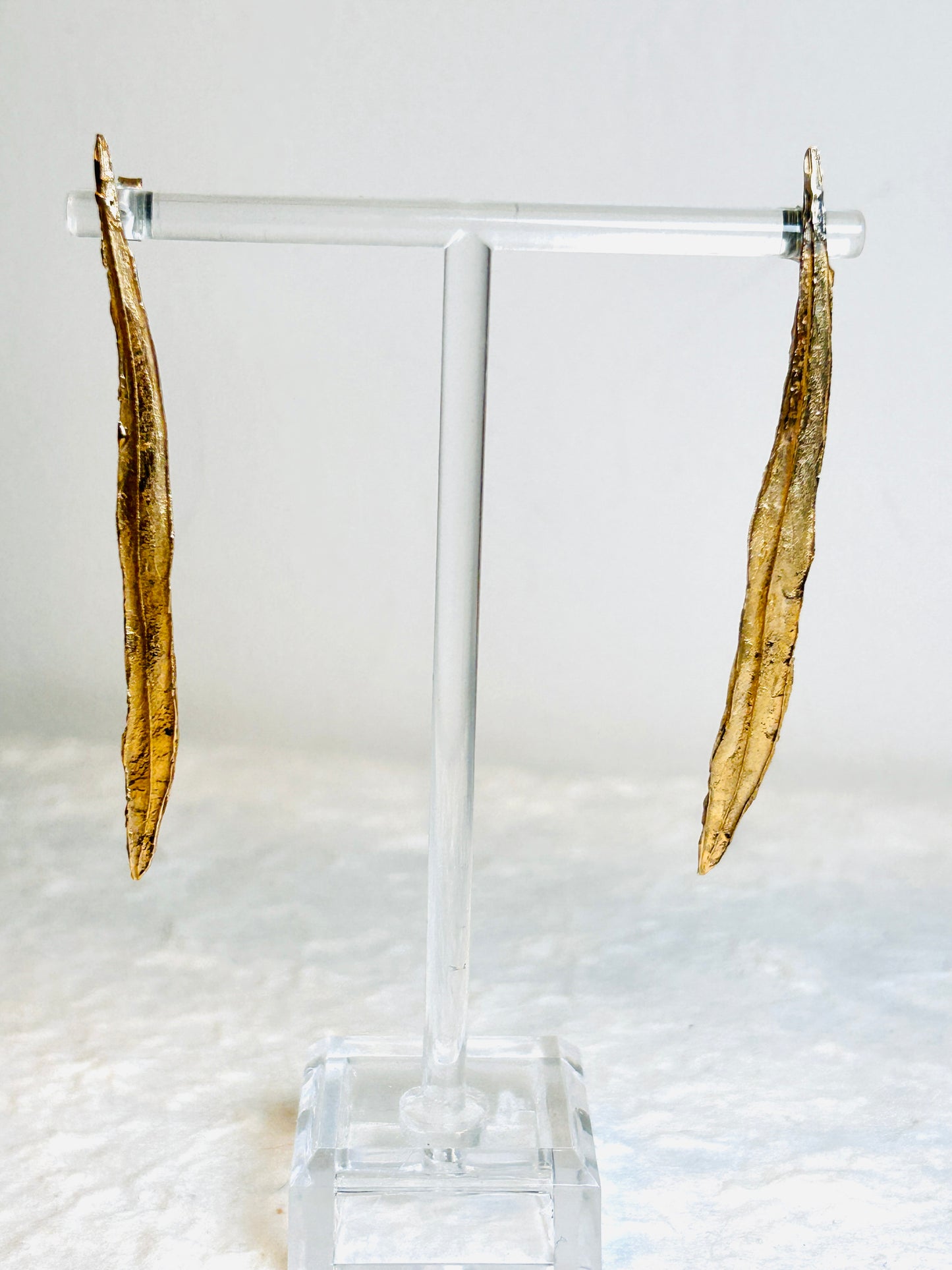 ORECCHINI LAVANDA IN BRONZO pendenti