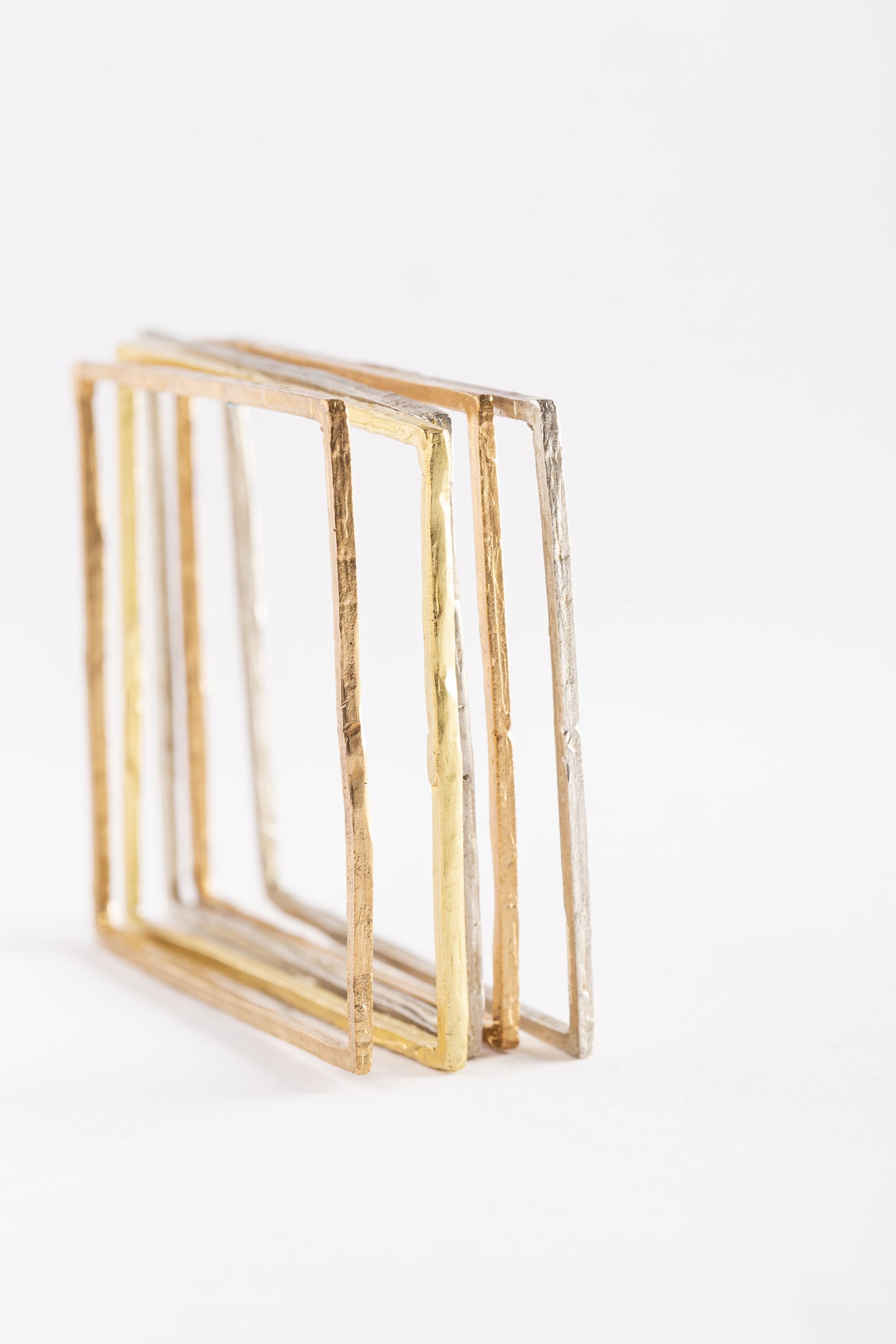 SQUARE BRACELET in silver, bronze or rose bronze