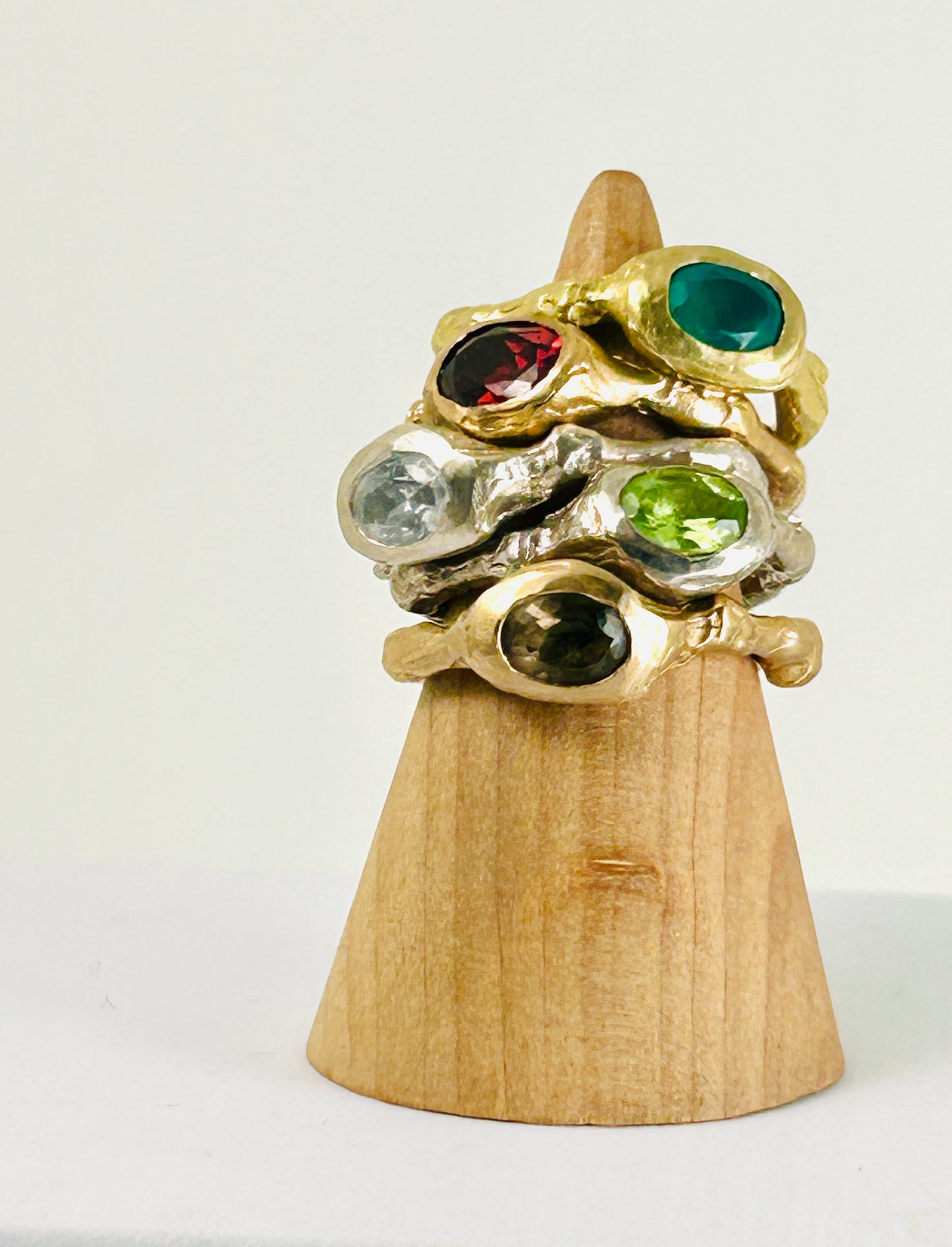Mix anelli Organic bronzo e argento Tutti
