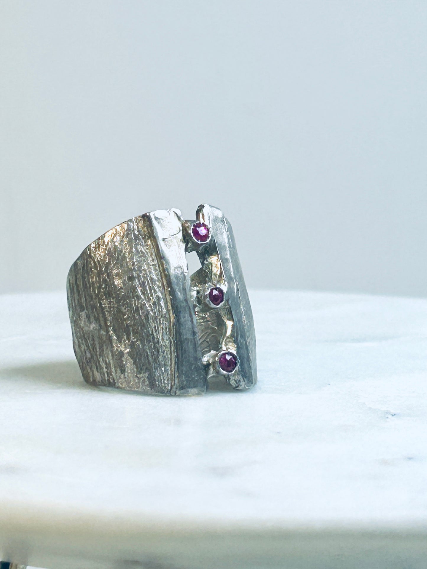 ANELLO EARTHQUAKE IN ARGENTO E RUBINI