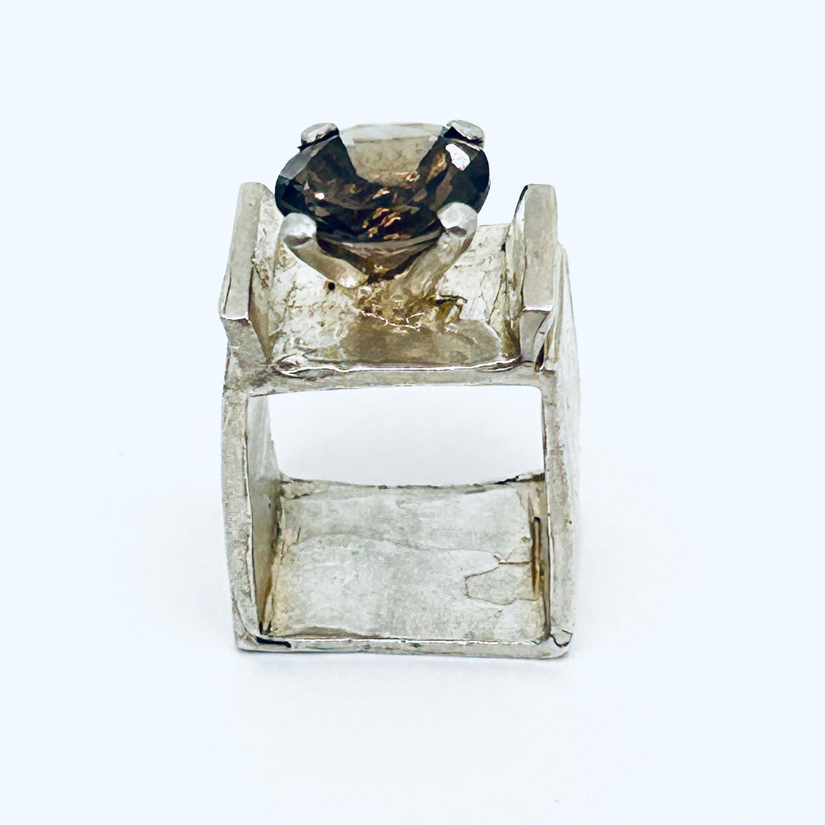 ANELLO ELIS BIG SQUArE, QUArZO BrOWN 