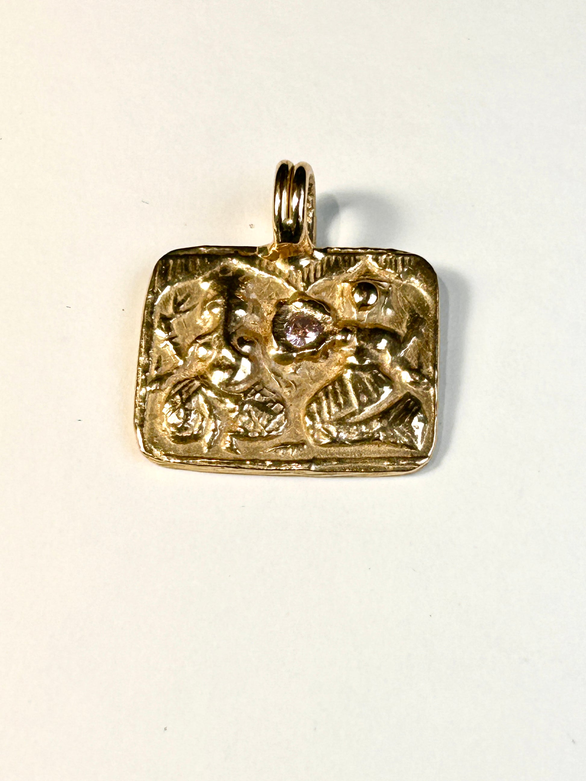 CIONDOLO LAKSHMI E  GANESH - zircone