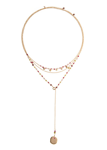 Collana da 2 o 3 giri in argento placcato oro