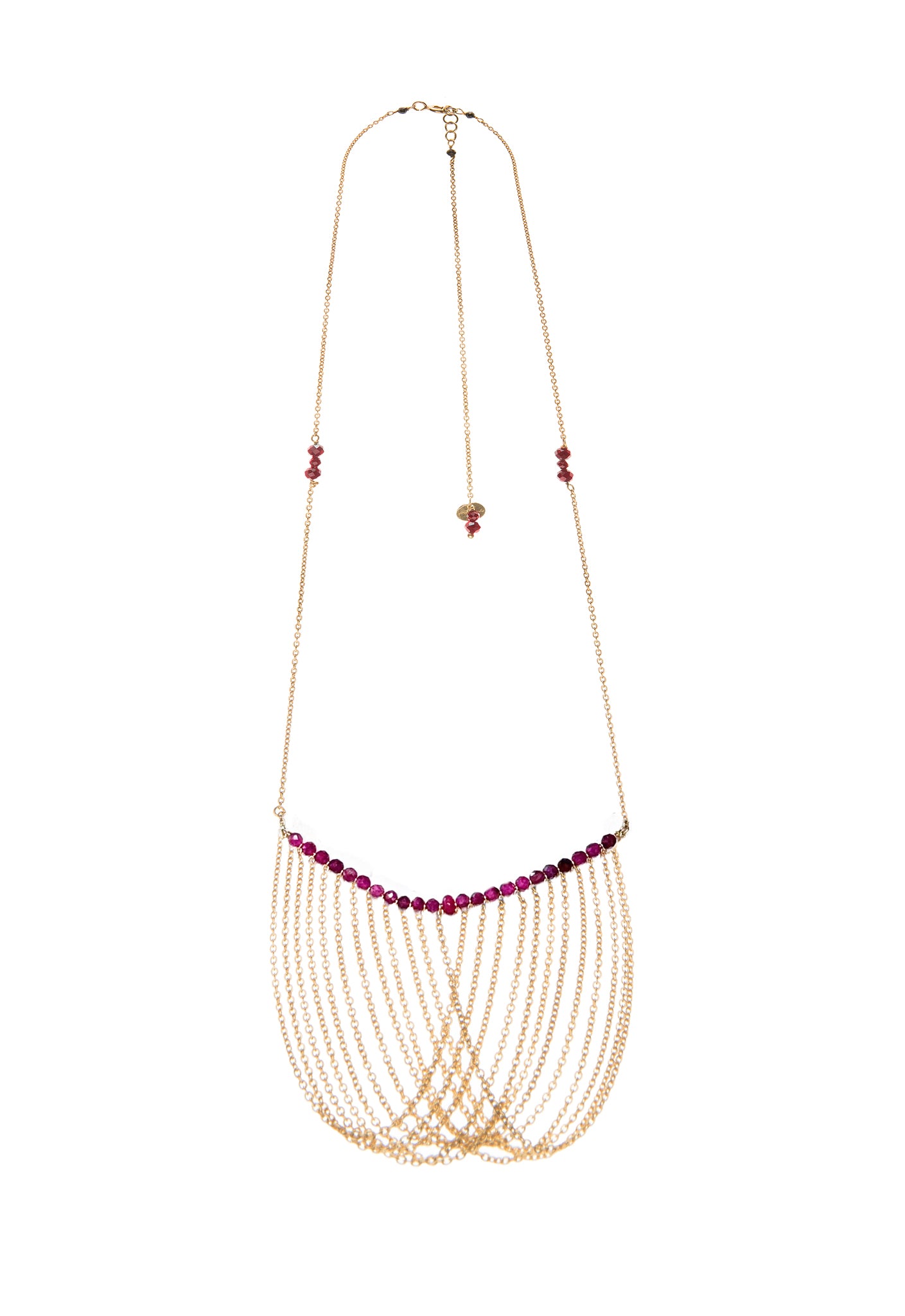 Deco choker with rubies