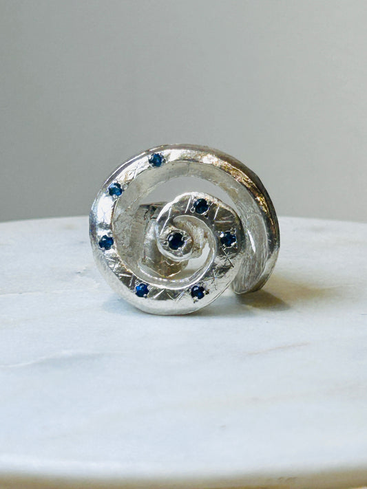 ANILLO CUADRADO GRANDE con cuarzo citrino amarillo