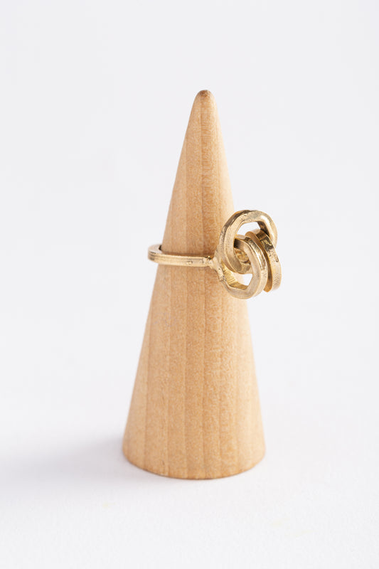 JOINTED RING in bronze