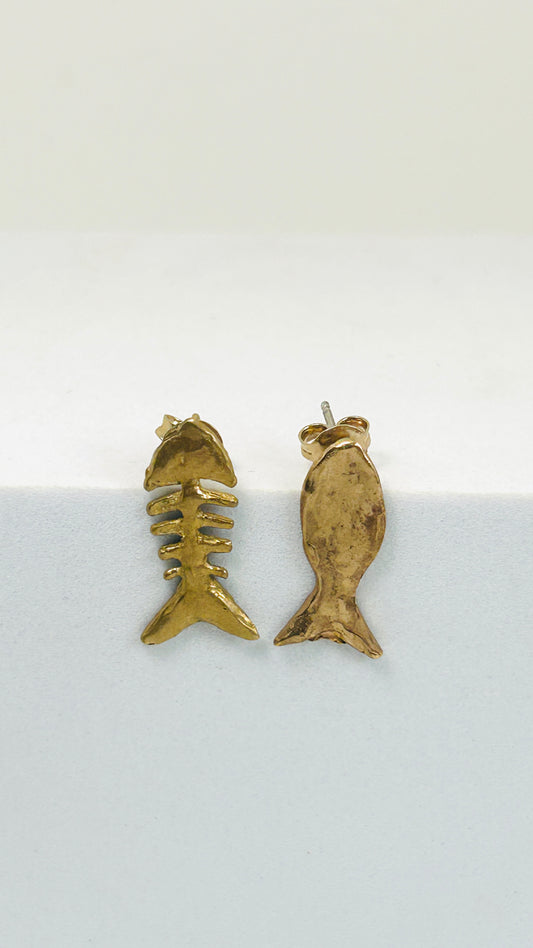 ORECCHINI PESCE LISCA,MINI
