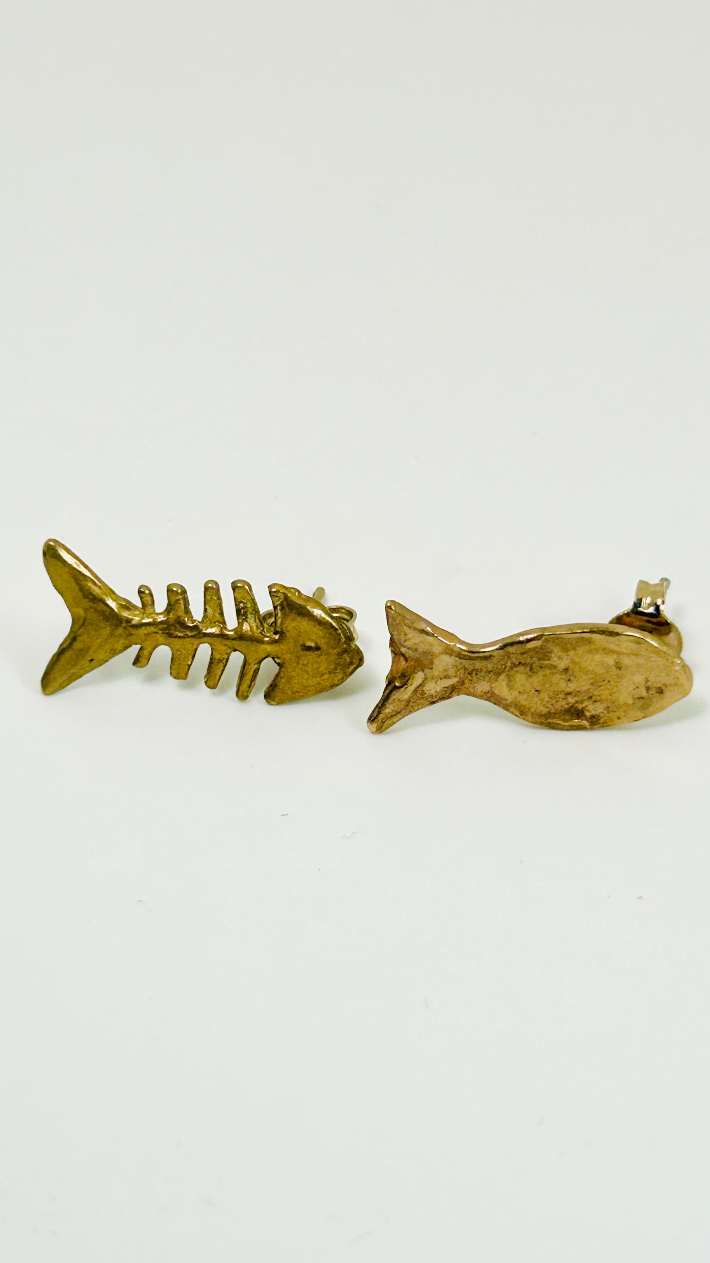 ORECCHINI PESCE LISCA MINI,coppia